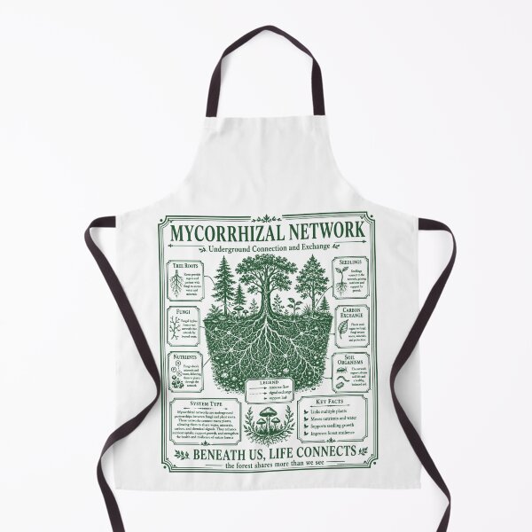 Item preview, Beneath Us Life Connects Forest Root Network Diagram designed and sold by FreshVibe Prints.