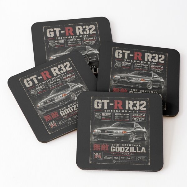 Item preview, 1989 Nissan Skyline GT-R R32 RB26DETT Original JDM Vintage Art designed and sold by TheArtOfCar.
