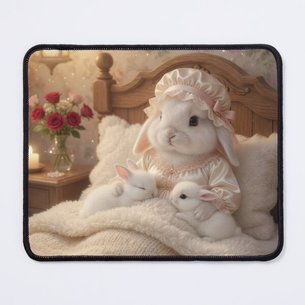 Item preview, Bedtime Story Bunny Mom and Babies Cozy Night designed and sold by lovelistivkaa.
