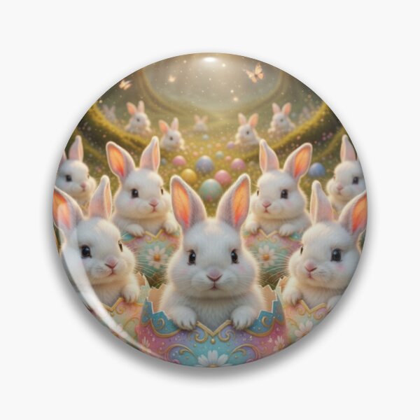 Item preview, Magical Easter Bunnies in Decorated Eggs - Whimsical Forest Celebration designed and sold by lovelistivkaa.