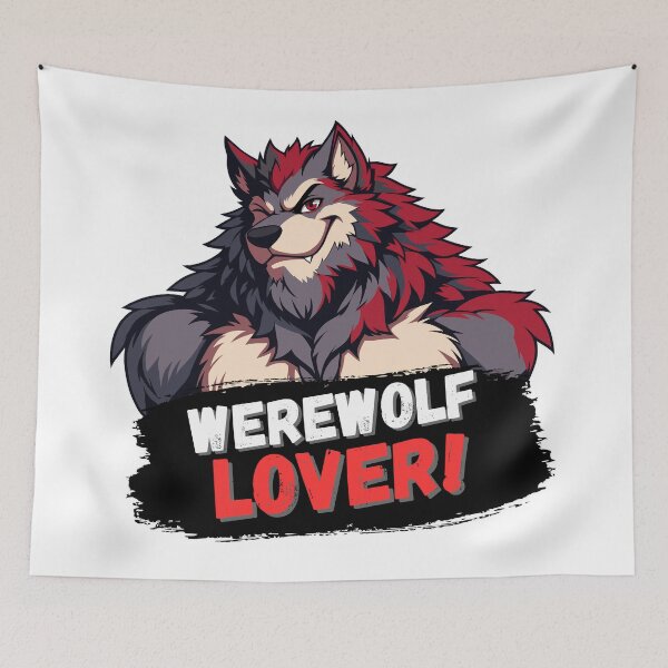 Item preview, Muscular Werewolf Lover designed and sold by BlueBullBazaar.