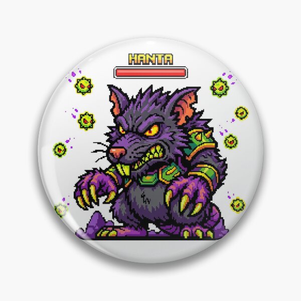 Item preview, Hanta Virus 8-Bit Pixel Boss Art designed and sold by DuckOddity.
