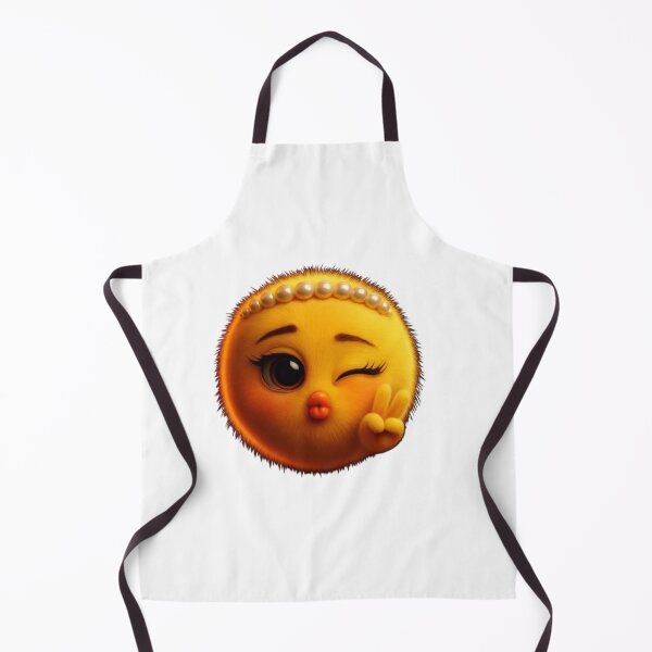 Item preview, Cute Wink Chick Emoji Sticker | Kawaii Yellow Chick Peace Sign PNG designed and sold by ashwin131.
