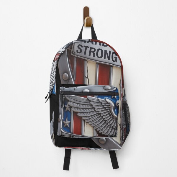 Item preview, Hard Times Strong Americans Chrome Shield Patriotic designed and sold by OldGloryForge.