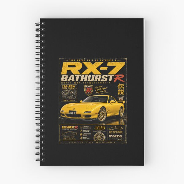 Item preview, 1999 Mazda RX-7 FD Bathurst R Speed Yellow Special Edition JDM Art designed and sold by TheArtOfCar.