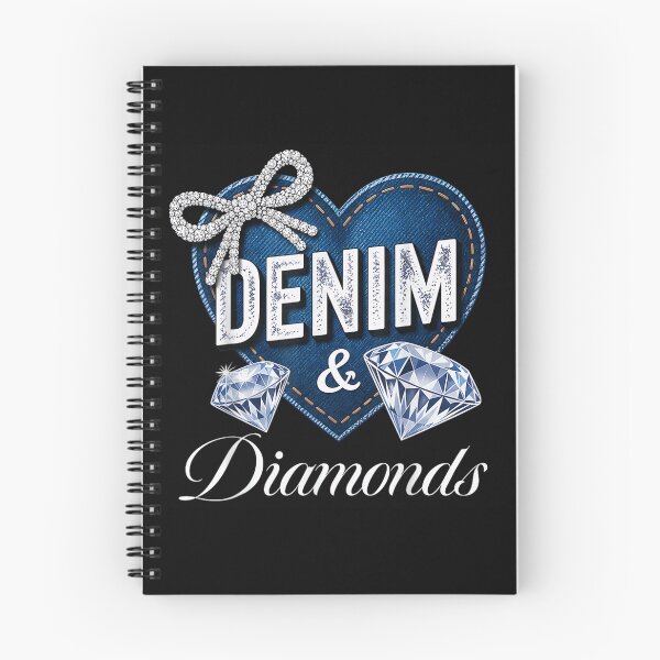 Item preview, Glamorous Denim and Diamonds Heart Graphic For Country Western Cowgirl Party designed and sold by Capisedo.