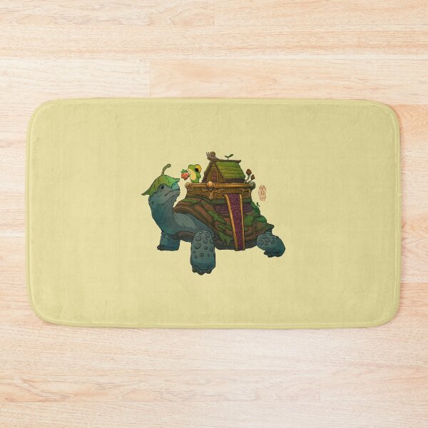Item preview, Frog and Tortoise House - Whimsical Cute Swamp Friends Asian Art Illustration designed and sold by DingHuArt.