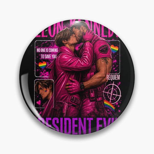 Item preview, Leon Kennedy Vs Chris Redfield - Pink Theme designed and sold by Green Sama.
