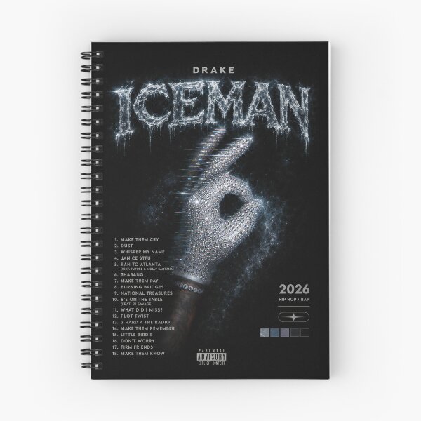 Item preview, Drake ICEMAN Album Poster Black designed and sold by icytone.
