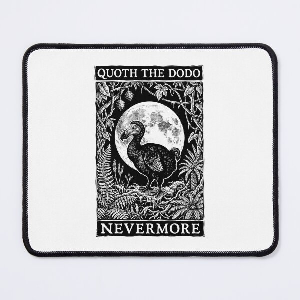 Item preview, Nevermore Quoth The Dodo Funny Gothic Extinct Paleontology designed and sold by GrandeDuc.