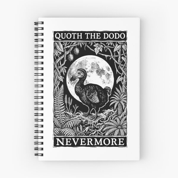 Item preview, Nevermore Quoth The Dodo Funny Gothic Extinct Paleontology designed and sold by GrandeDuc.