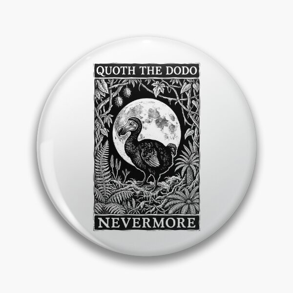 Item preview, Nevermore Quoth The Dodo Funny Gothic Extinct Paleontology designed and sold by GrandeDuc.