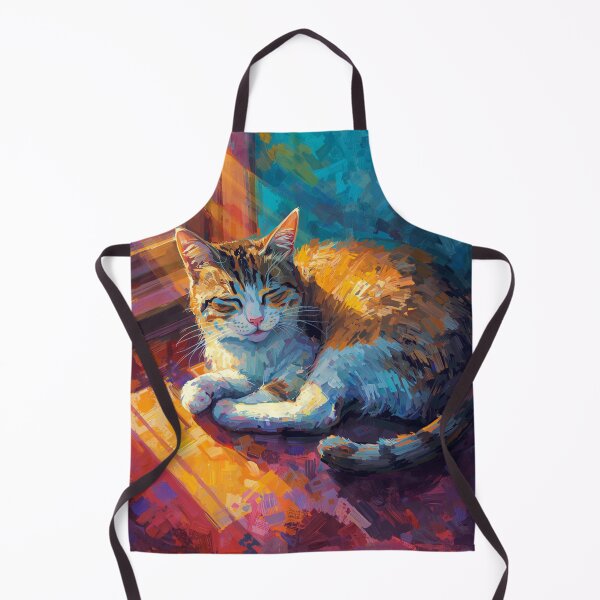 Item preview, peaceful cat fauvism art designed and sold by cloudzer0000.