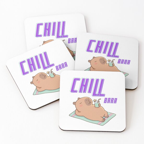Item preview, Chill Bara Funny Capybara Logo designed and sold by logowannawear.