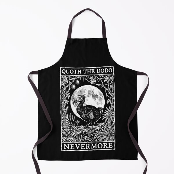 Item preview, Nevermore Quoth The Dodo Funny Gothic Extinct Paleontology designed and sold by GrandeDuc.