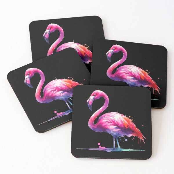 Item preview, Vibrant Watercolor Pink Flamingo Artistic Splash Design For Tropical Summer Nature Lovers designed and sold by Capisedo.