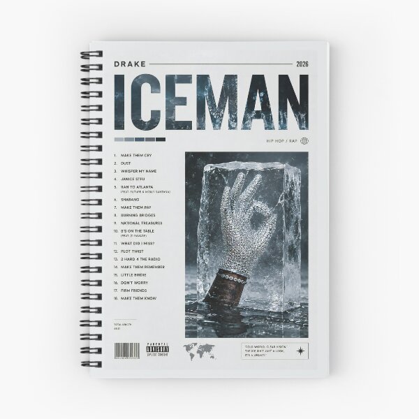 Item preview, Drake ICEMAN Album Poster White designed and sold by icytone.