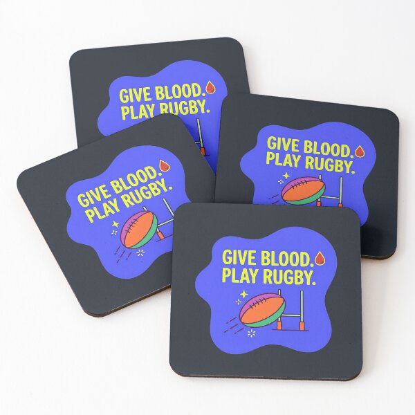 Item preview, Give blood play rugby | Rugby designed and sold by SocialStaticz.
