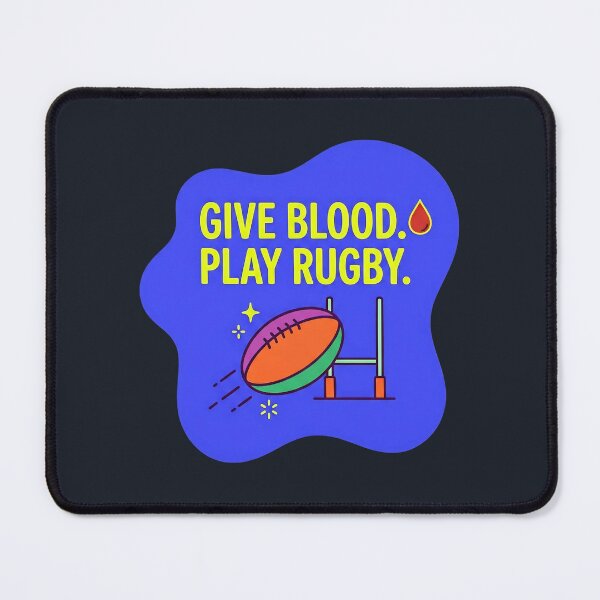 Item preview, Give blood play rugby | Rugby designed and sold by SocialStaticz.