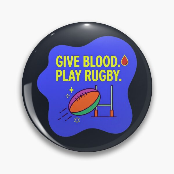 Item preview, Give blood play rugby | Rugby designed and sold by SocialStaticz.