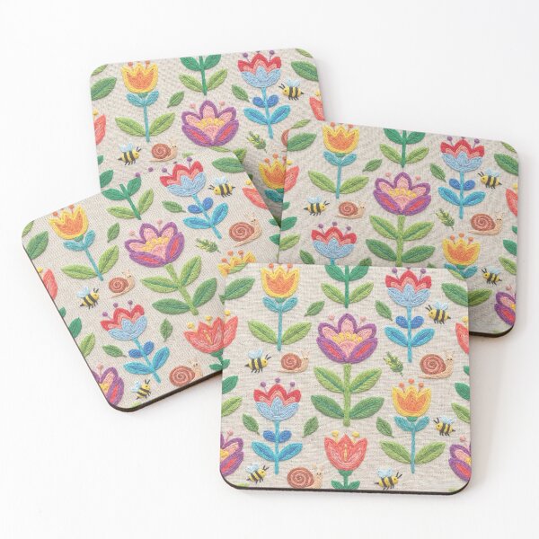 Item preview, The Embroidered Garden design  designed and sold by Printfantasia .