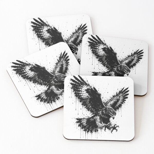 Item preview, Majestic Eagle Hunting Attack Splatter Art designed and sold by ffpdsgn.