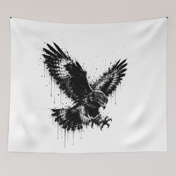 Item preview, Majestic Eagle Hunting Attack Splatter Art designed and sold by ffpdsgn.