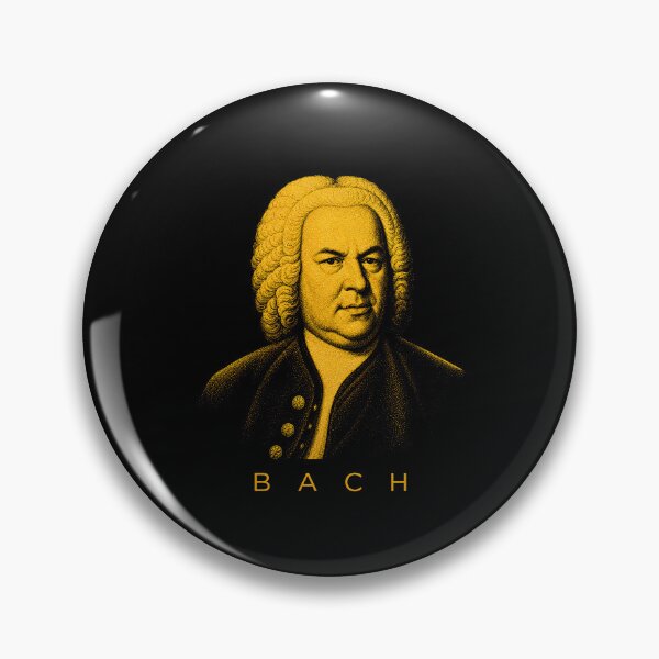 Item preview, Johann Sebastian Bach golden poster designed and sold by CMYKStudio.