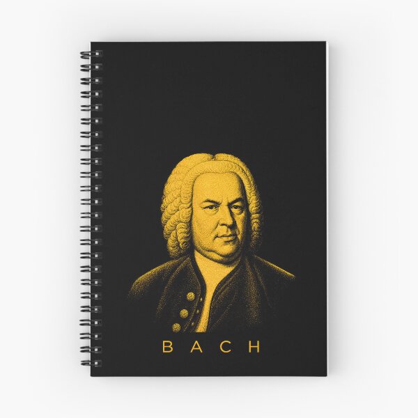 Artikelvorschau, Johann Sebastian Bach goldenes Poster entworfen und verkauft von CMYKStudio.