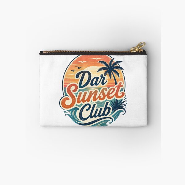 Item preview, Dar Sunset Club Retro Coastal Beach Design designed and sold by NaphDesigns.