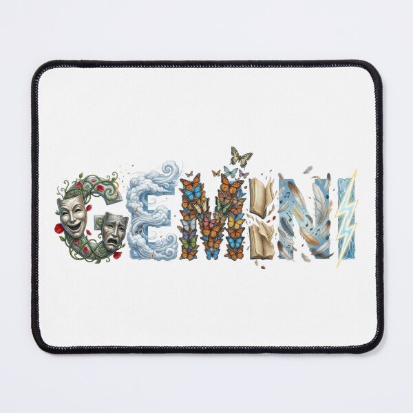 Item preview, Gemini Zodiac Sign Art Airy Twins Collage designed and sold by Gianni Capone Italian Design.