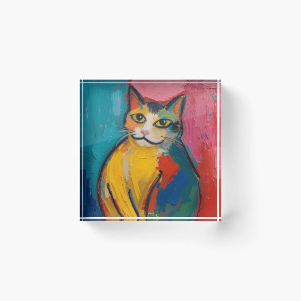 Item preview, smug cat fauvism art designed and sold by cloudzer0000.