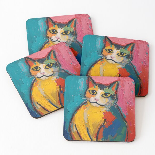 Item preview, smug cat fauvism art designed and sold by cloudzer0000.