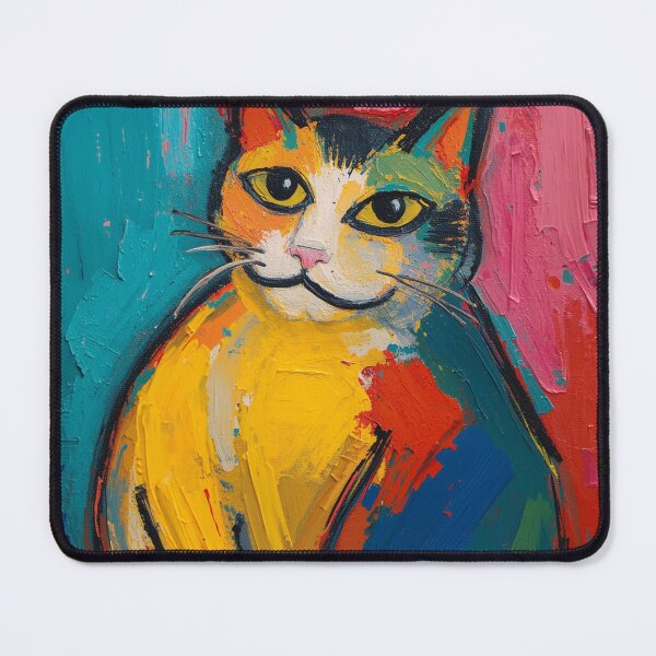 Item preview, smug cat fauvism art designed and sold by cloudzer0000.