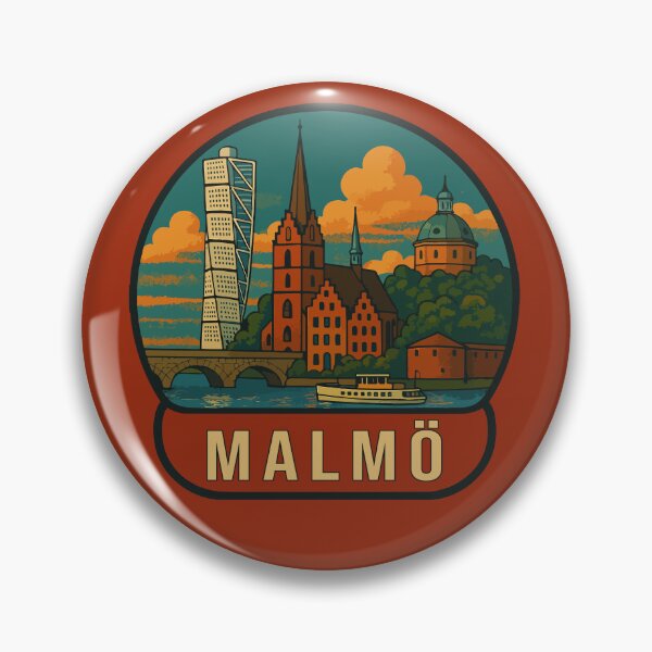 Item preview, Malmo Travel Souvenir Sticker designed and sold by rogue-design.
