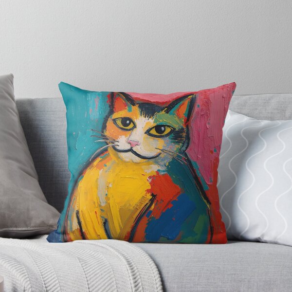 Item preview, smug cat fauvism art designed and sold by cloudzer0000.