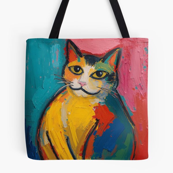 Item preview, smug cat fauvism art designed and sold by cloudzer0000.