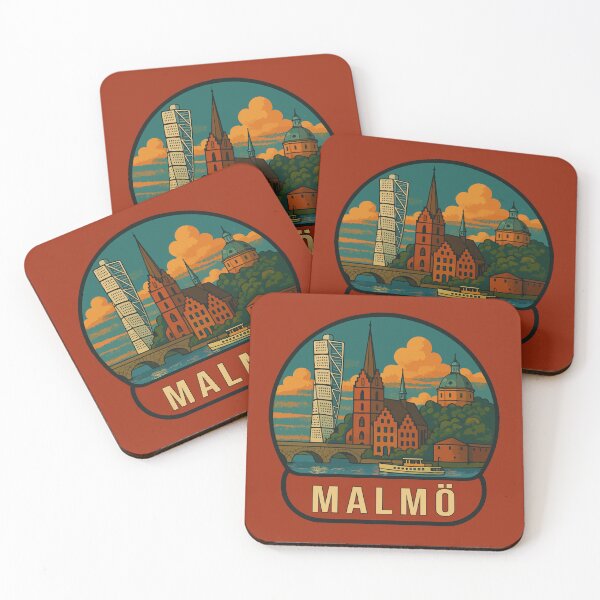 Item preview, Malmo Travel Souvenir Sticker designed and sold by rogue-design.