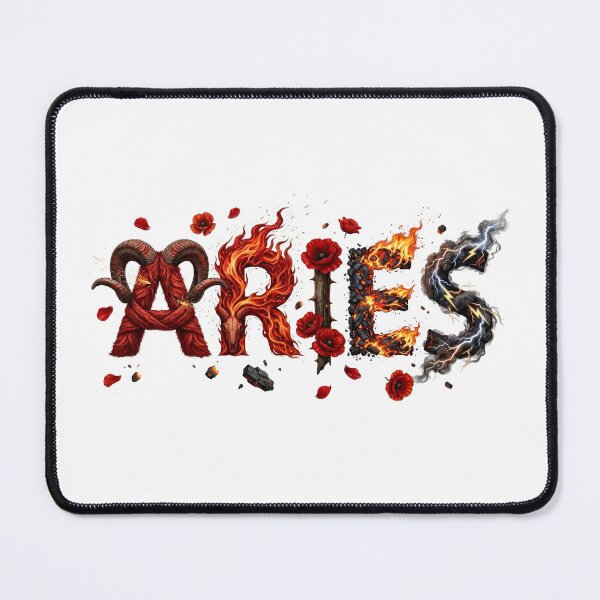 Item preview, Aries Zodiac Sign  Explosive Art Fiery Ram Collage designed and sold by Gianni Capone Italian Design.