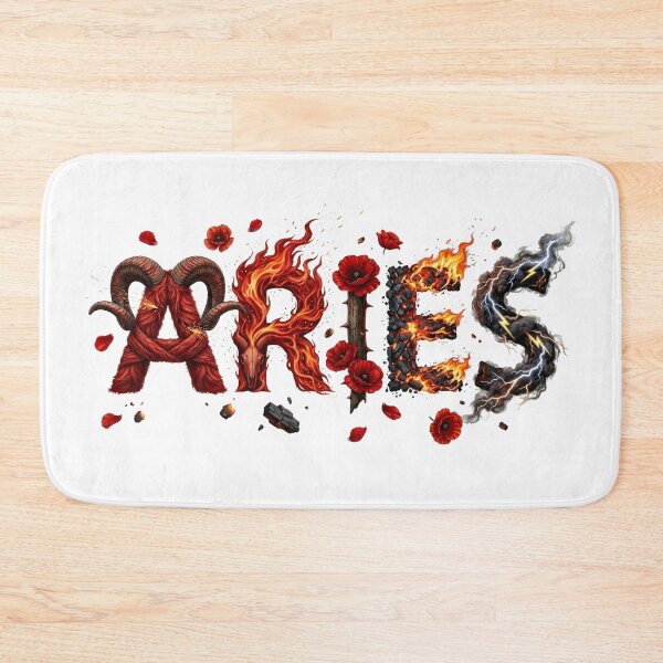 Item preview, Aries Zodiac Sign  Explosive Art Fiery Ram Collage designed and sold by Gianni Capone Italian Design.
