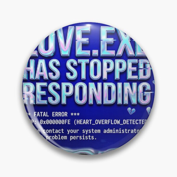 Item preview, Love Exe Blue Screen Death Y2K Tech Funny Coder Programmer Gift designed and sold by afarkar.