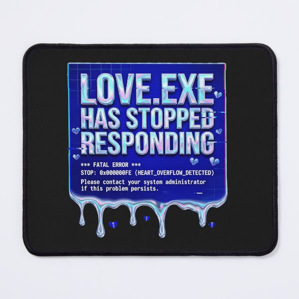 Item preview, Love Exe Blue Screen Death Y2K Tech Funny Coder Programmer Gift designed and sold by afarkar.