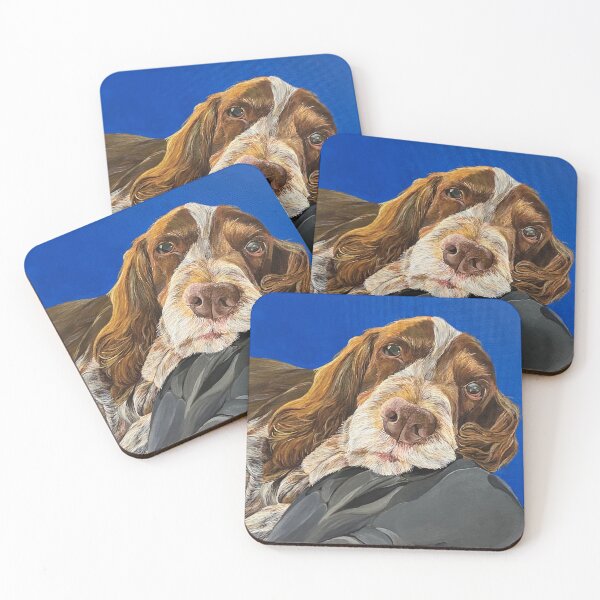 Item preview, Faithful Brown and White Spaniel Dog Portrait designed and sold by Danny-ARTZ-1979.