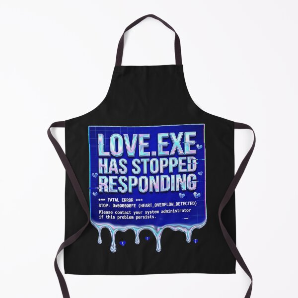Item preview, Love Exe Blue Screen Death Y2K Tech Funny Coder Programmer Gift designed and sold by afarkar.