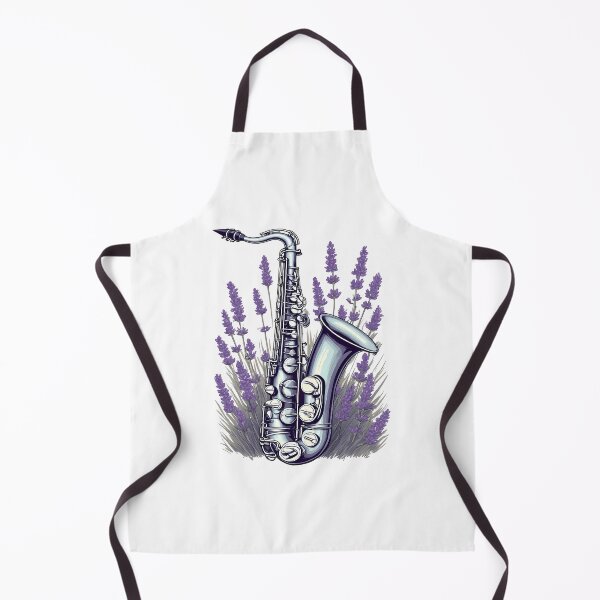Item preview, Saxophone and Lavender - World Music Day and Botanical designed and sold by Art-Arcade6.