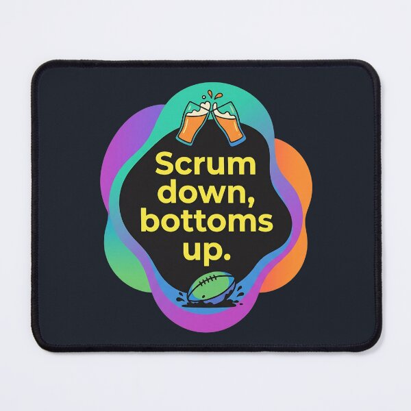 Item preview, Scrum down bottoms up | Rugby designed and sold by SocialStaticz.