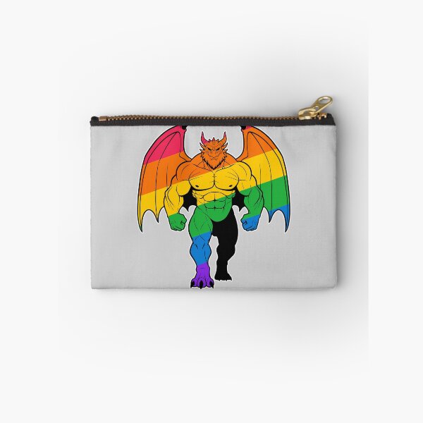 Item preview, Muscular Dragon LGBTQ Pride Scalie designed and sold by BlueBullBazaar.