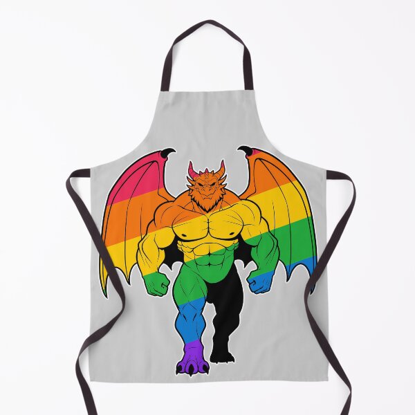 Item preview, Muscular Dragon LGBTQ Pride Scalie designed and sold by BlueBullBazaar.