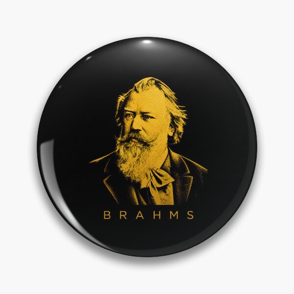 Item preview, Johannes Brahms golden poster designed and sold by CMYKStudio.