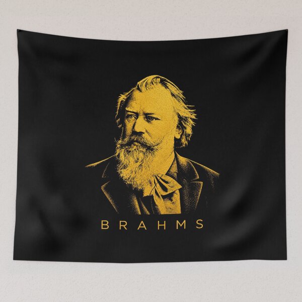 Item preview, Johannes Brahms golden poster designed and sold by CMYKStudio.